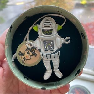 Erstwilder Kitschy Witch Robert the Rational Robot Brooch